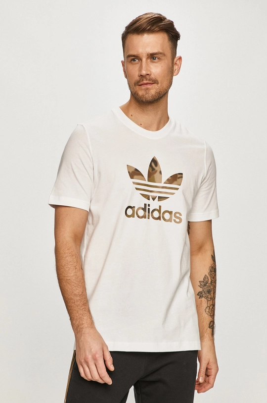 biały adidas Originals - T-shirt GN1855 Męski