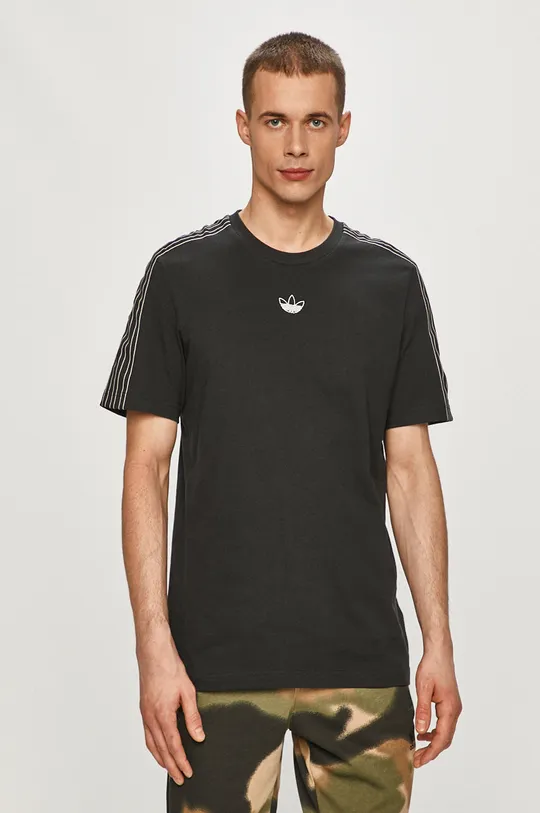 czarny adidas Originals - T-shirt GN2417 Męski