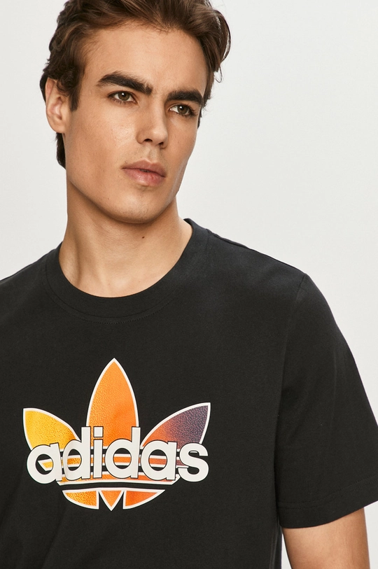 čierna adidas Originals - Tričko GN2441 Pánsky