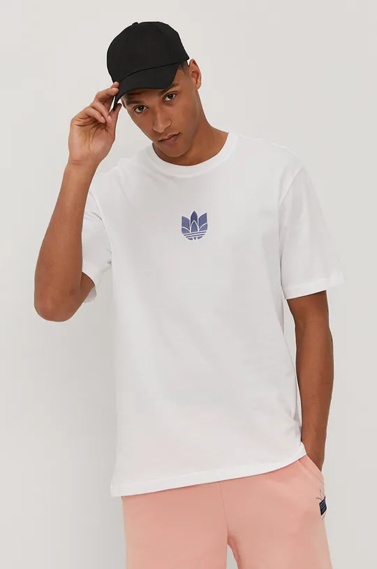 biały adidas Originals T-shirt GN3547