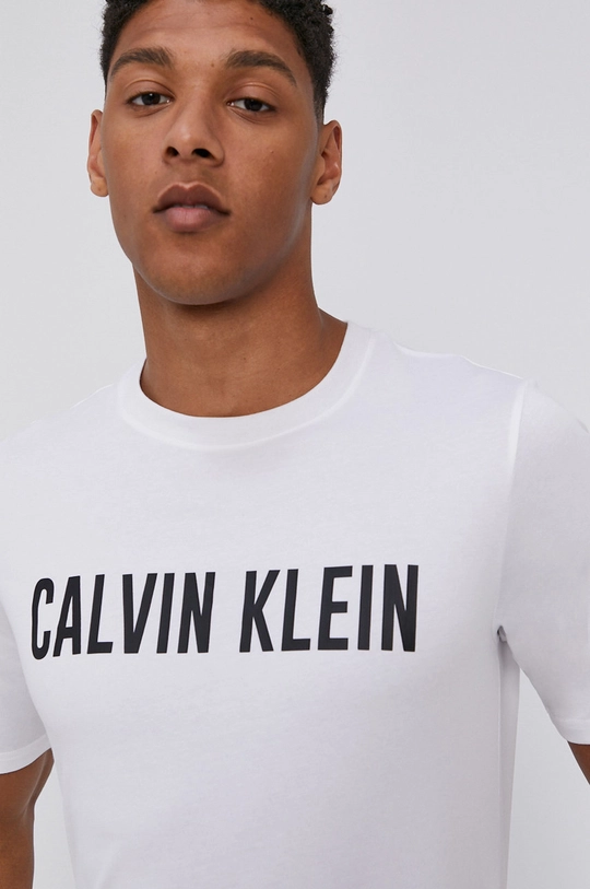 biały Calvin Klein Performance - T-shirt Męski