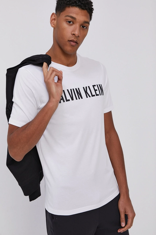 biały Calvin Klein Performance - T-shirt