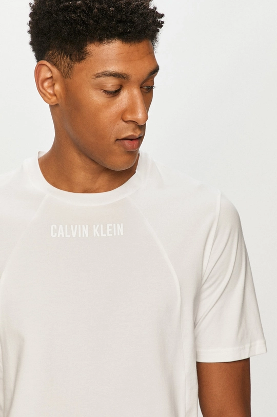 biały Calvin Klein Performance - T-shirt Męski