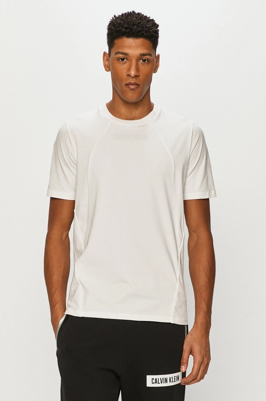 biały Calvin Klein Performance - T-shirt