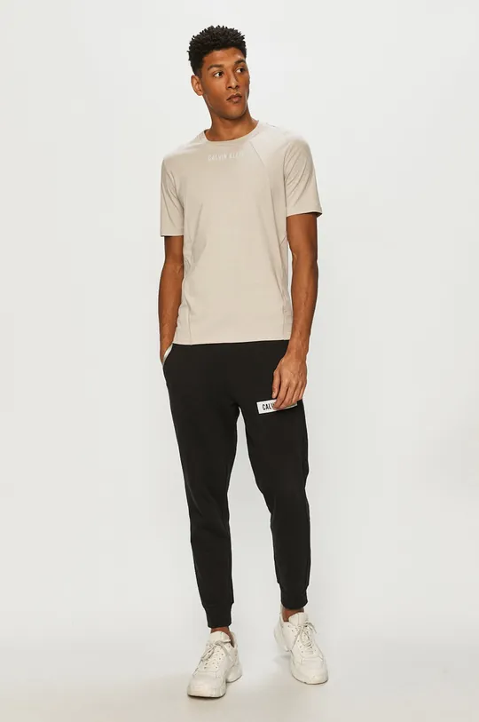 Calvin Klein Performance - T-shirt beżowy
