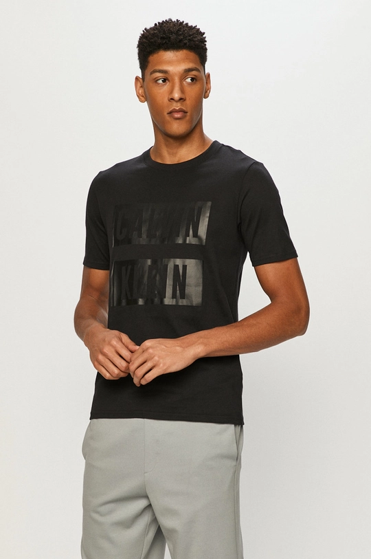 czarny Calvin Klein Performance - T-shirt Męski