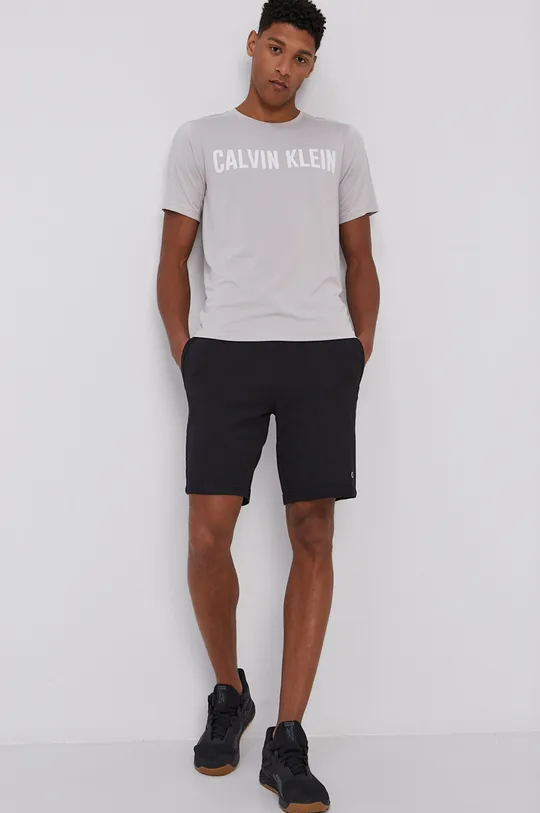 сірий Calvin Klein Performance - Футболка Чоловічий