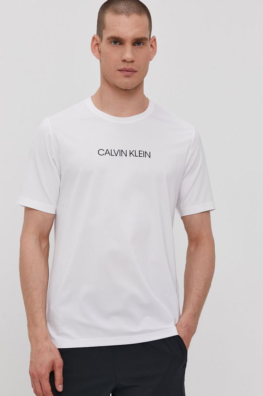 alb Calvin Klein Performance Tricou De bărbați
