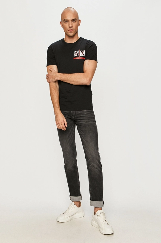 Armani Exchange - T-shirt 3KZTAA.ZJA5Z czarny