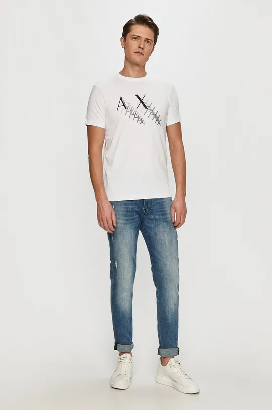Armani Exchange - T-shirt 3KZTFA.ZJE6Z biały