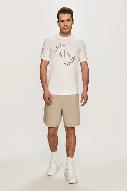 Armani Exchange T-shirt 3KZTLF.ZJ9AZ biały