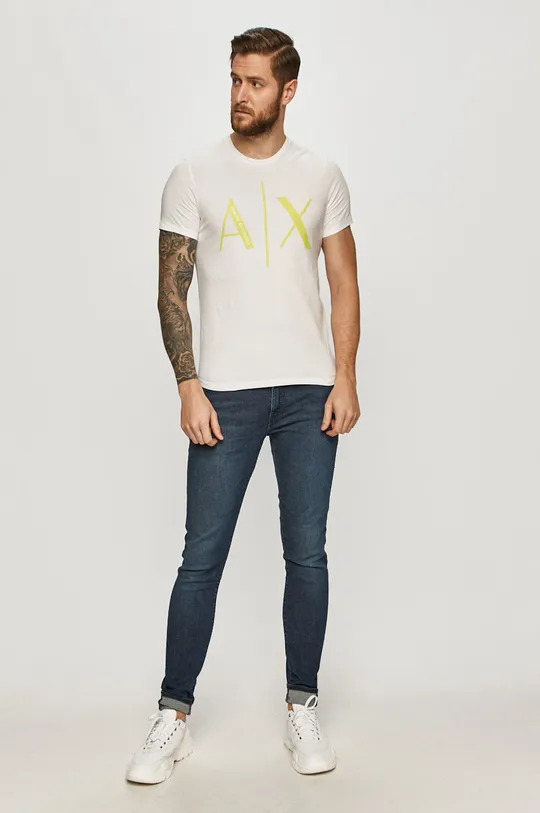 Armani Exchange - T-shirt 3KZTAG.ZJ4KZ biały