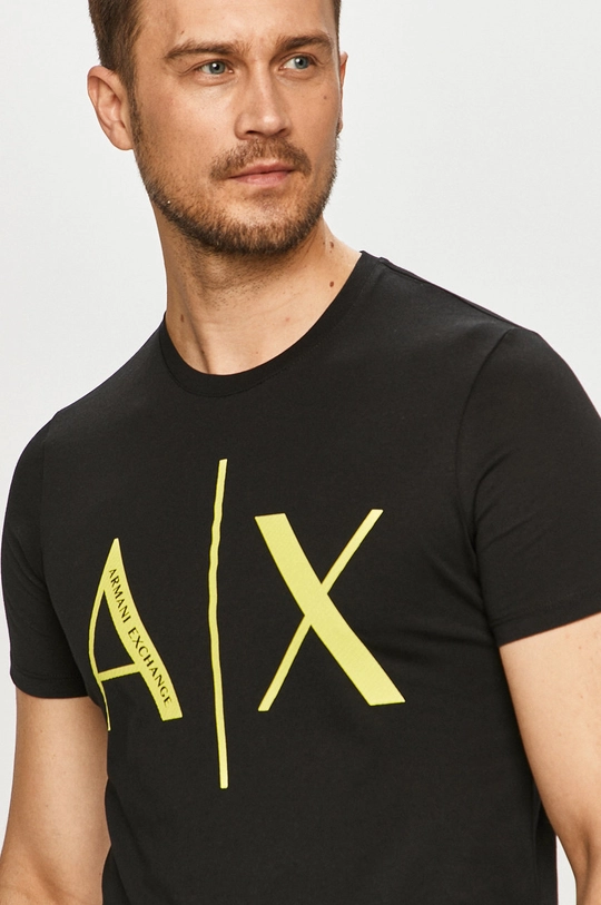 czarny Armani Exchange - T-shirt 3KZTAG.ZJ4KZ