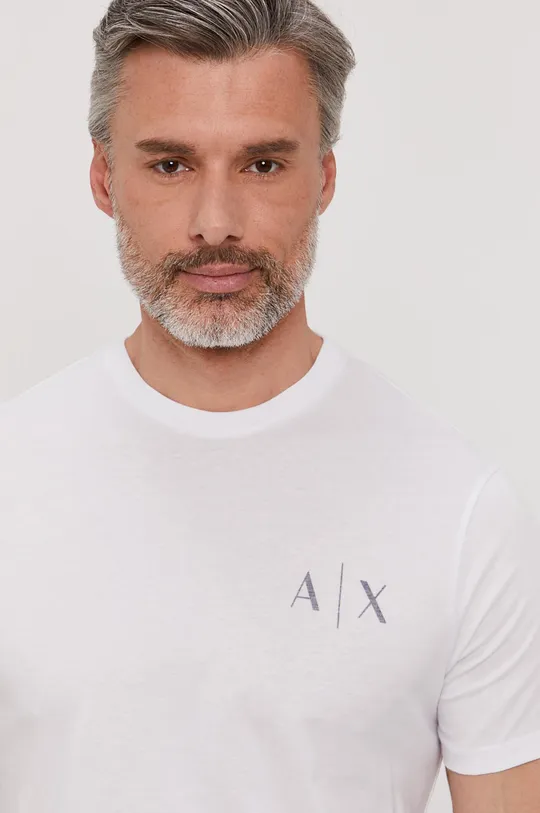 biały Armani Exchange T-shirt 3KZTGB.ZJBVZ