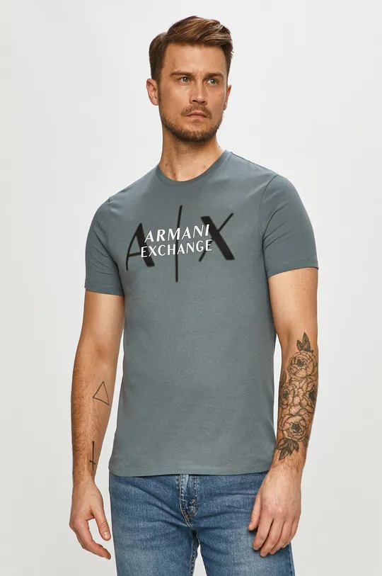 sivá Armani Exchange - Tričko Pánsky
