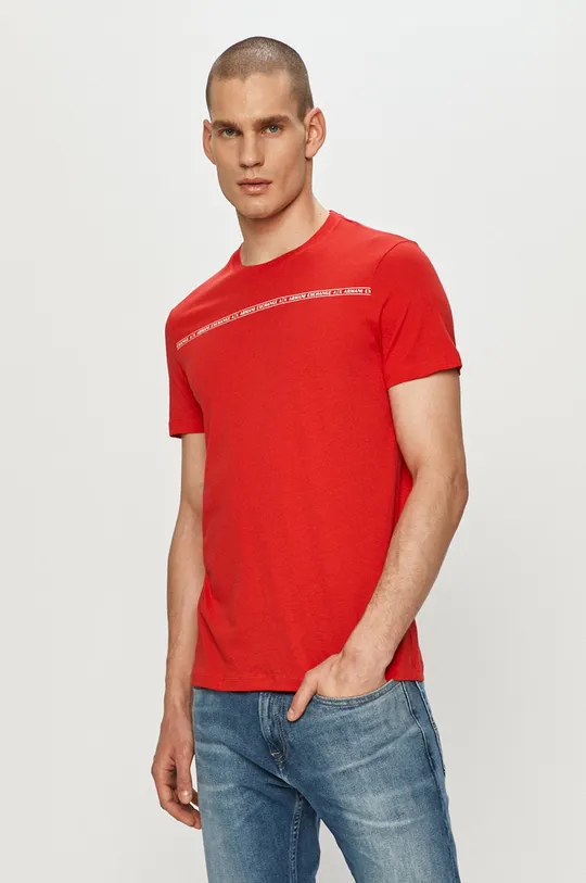 czerwony Armani Exchange - T-shirt 8NZT93.Z8H4Z Męski