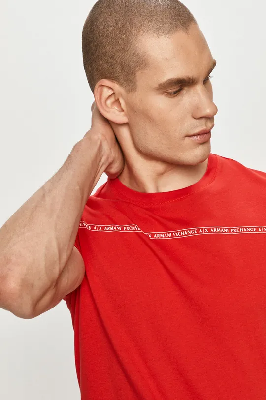 piros Armani Exchange - T-shirt