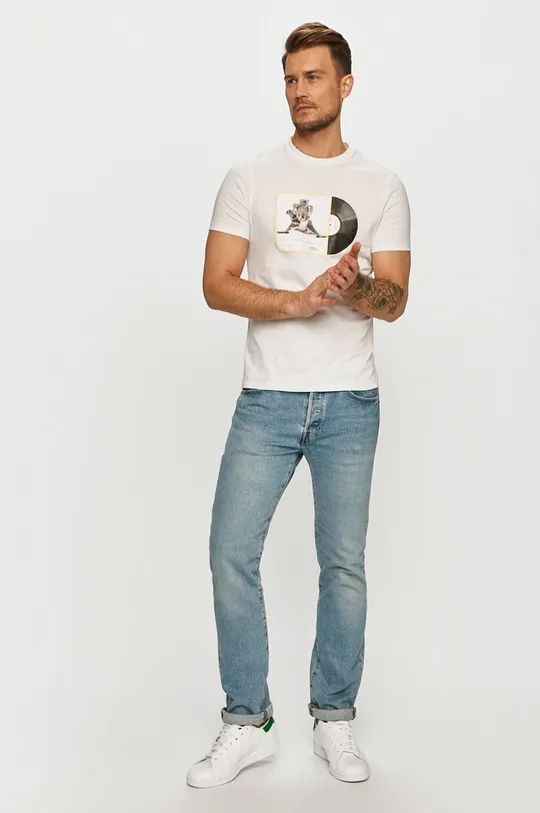 Armani Exchange - T-shirt x National Geographic fehér