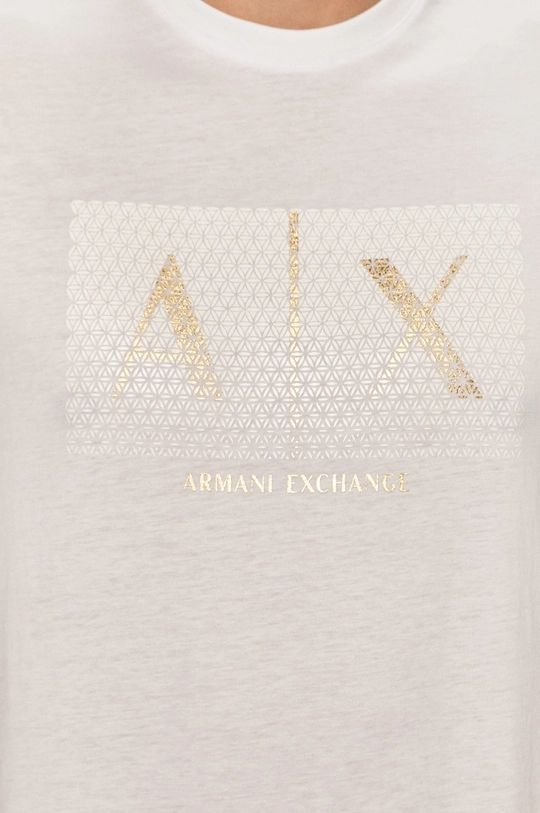 biały Armani Exchange - T-shirt 3KZTEA.ZJ9AZ