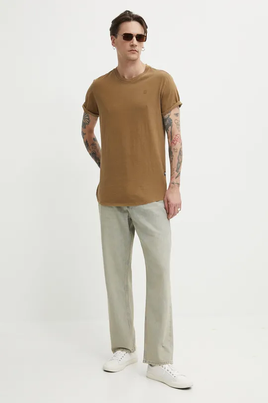 G-Star Raw t-shirt bawełniany x Sofi Tukker brązowy