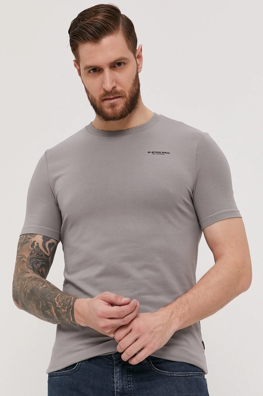 szary G-Star Raw t-shirt Męski