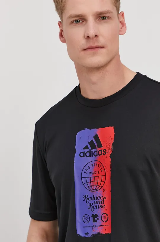 czarny adidas T-shirt GL3263