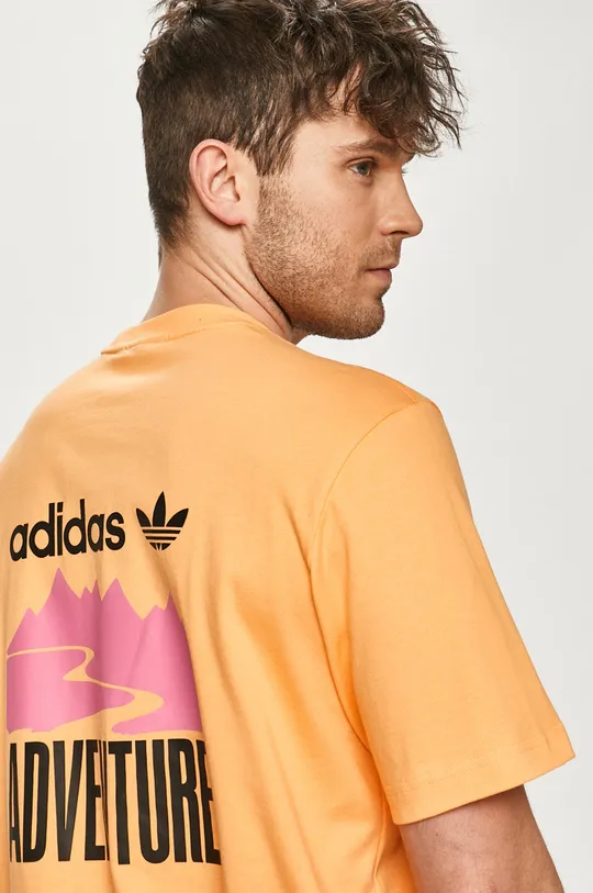 oranžová Tričko adidas Originals GN2349 Pánsky