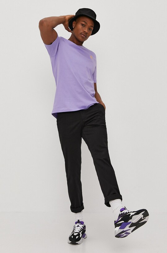 adidas Originals T-shirt GN3402 męski kolor fioletowy gładki | Answear.com