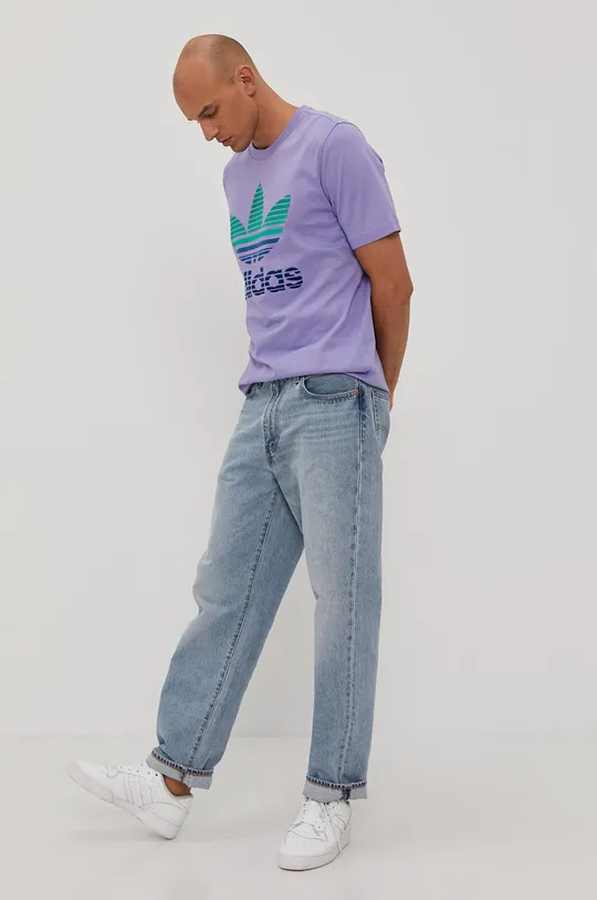 Tričko adidas Originals GN3650 fialová