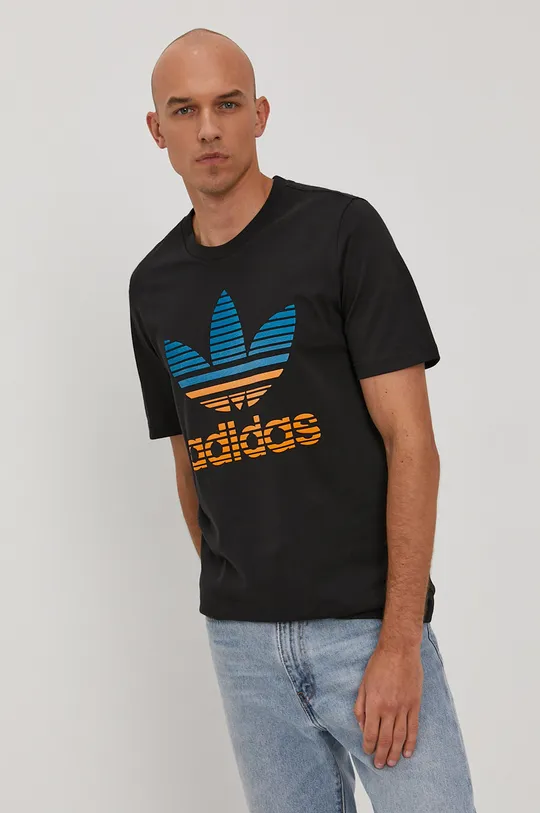 czarny adidas Originals T-shirt GP0166 Męski