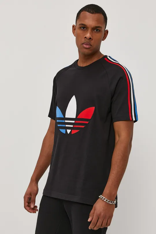 czarny adidas Originals T-shirt GQ8920 Męski