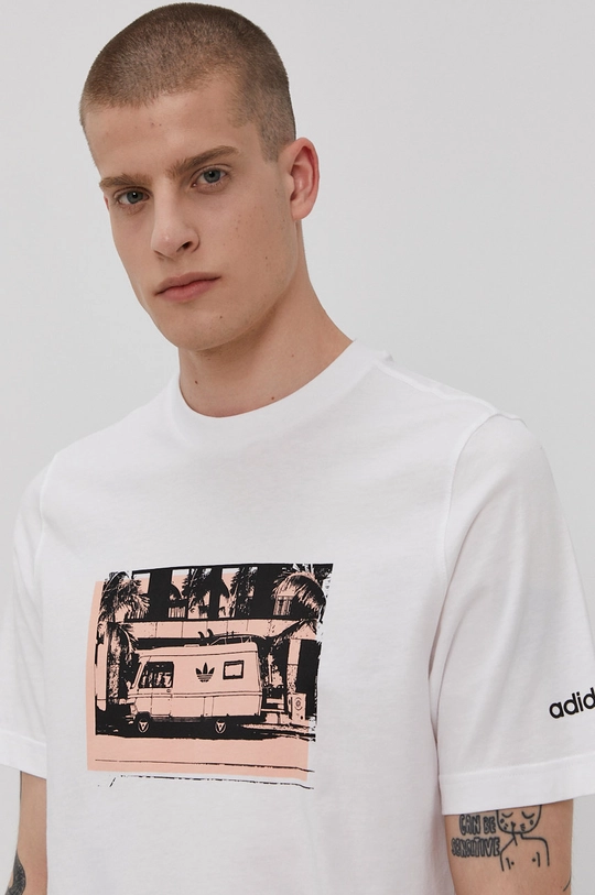 білий Футболка adidas Originals