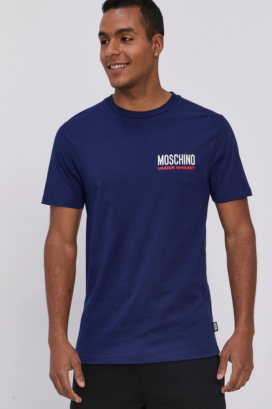 niebieski Moschino Underwear T-shirt Męski