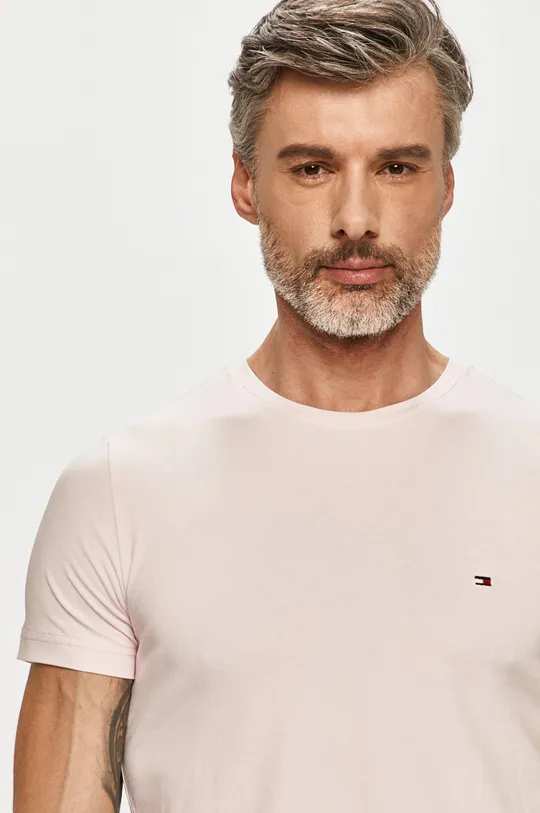 różowy Tommy Hilfiger - T-shirt Męski