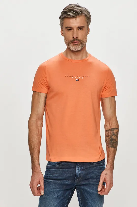 pomarańczowy Tommy Hilfiger - T-shirt Męski