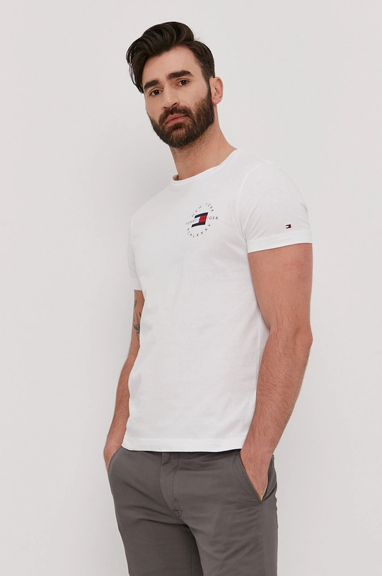 fehér Tommy Hilfiger t-shirt