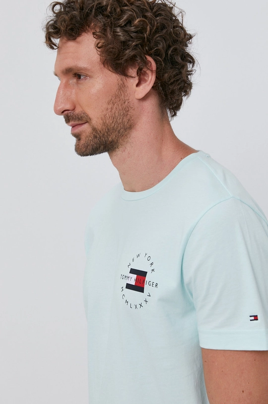 zöld Tommy Hilfiger t-shirt Férfi