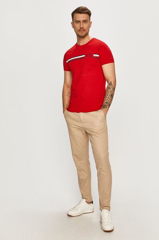 Tommy Hilfiger - T-shirt czerwony