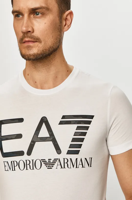 biela EA7 Emporio Armani - Tričko