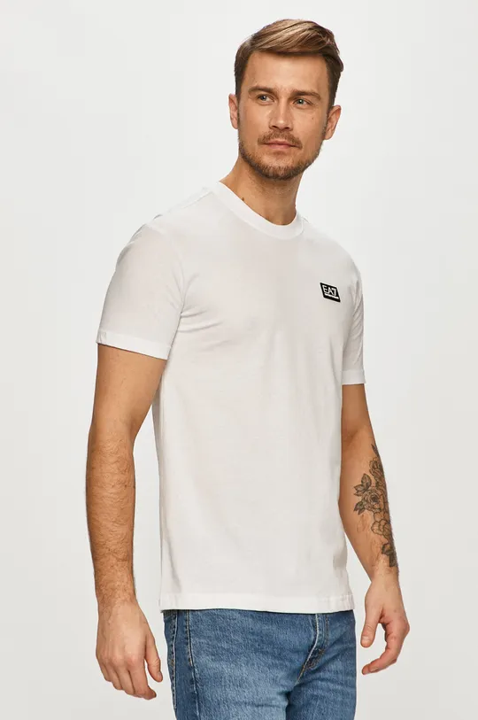 biały EA7 Emporio Armani - T-shirt 3KPT63.PJ6EZ Męski
