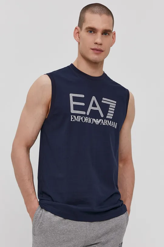 sötétkék EA7 Emporio Armani t-shirt Férfi