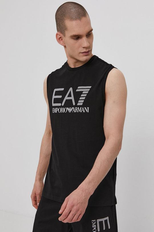negru EA7 Emporio Armani Tricou De bărbați