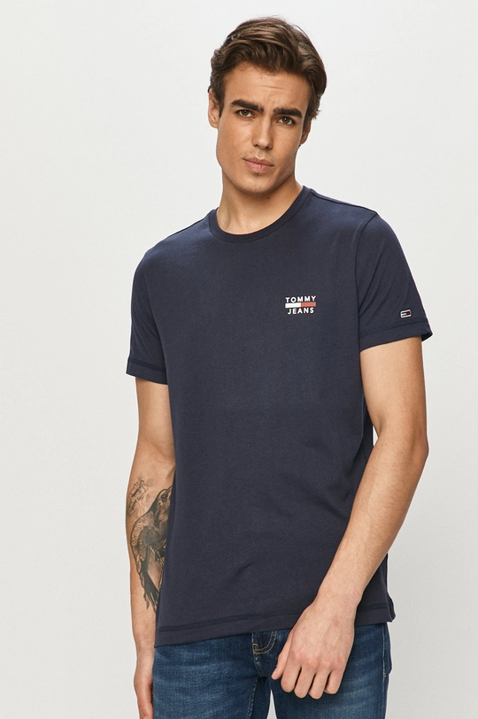 mornarsko modra Tommy Jeans t-shirt Moški