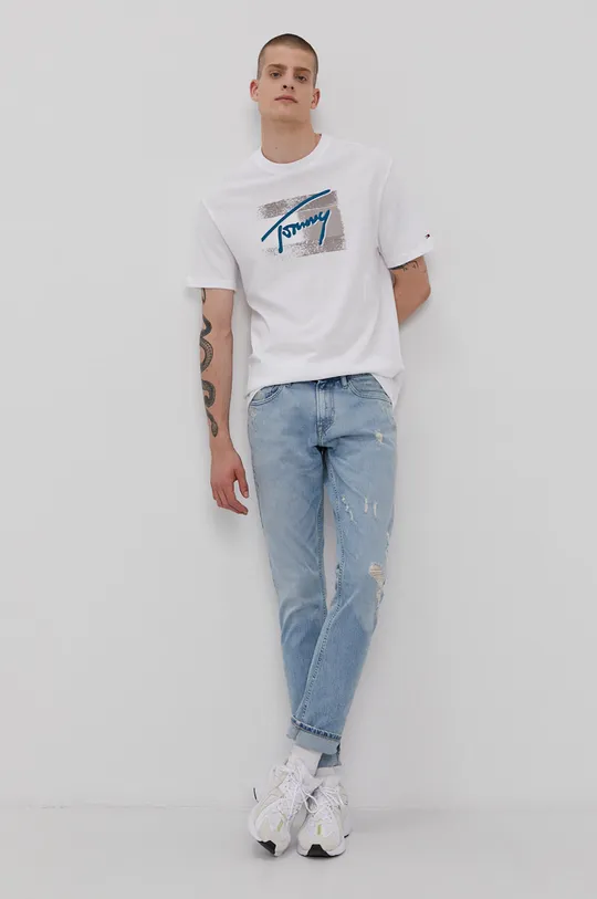 Tommy Jeans T-shirt DM0DM10224.4891 biały
