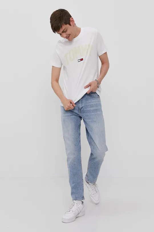 Tommy Jeans T-shirt DM0DM10226.4891 biały