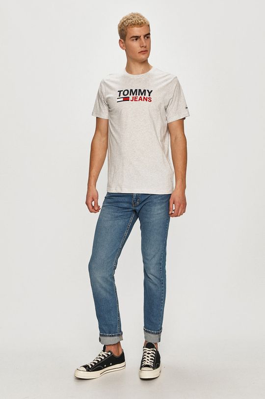 Tommy Jeans - Tričko svetlosivá