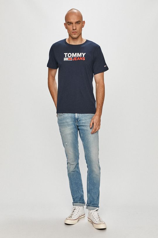 Tommy Jeans - Tričko námořnická modř