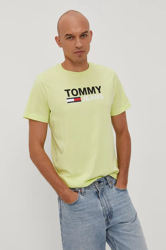зелений Tommy Jeans - Футболка