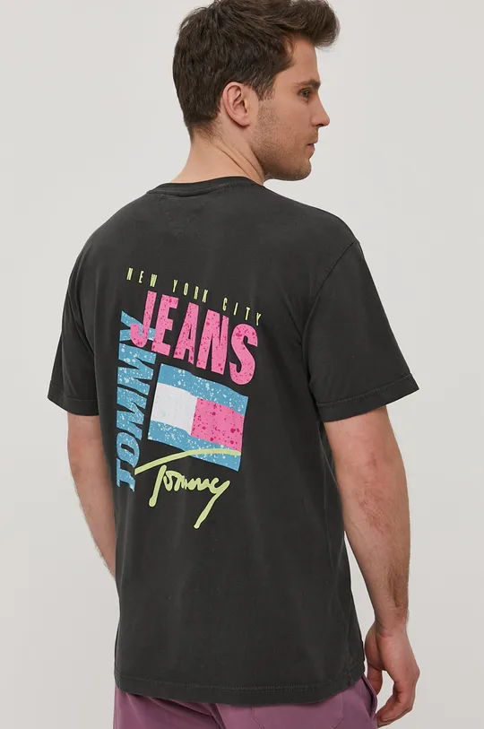 szary Tommy Jeans T-shirt DM0DM10619.4891 Męski