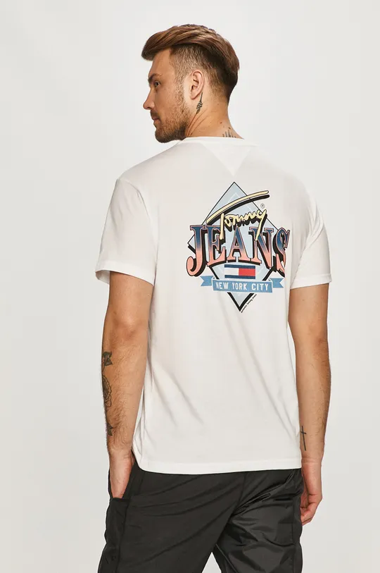 biały Tommy Jeans - T-shirt DM0DM10622.4891